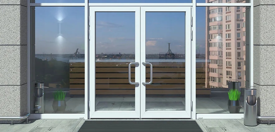 storefront glass repair in Evanston, Illinois